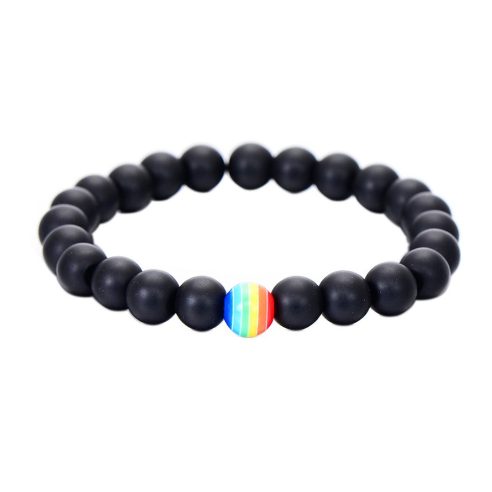 Gay Pride Rainbow Pop Beaded Bracelet